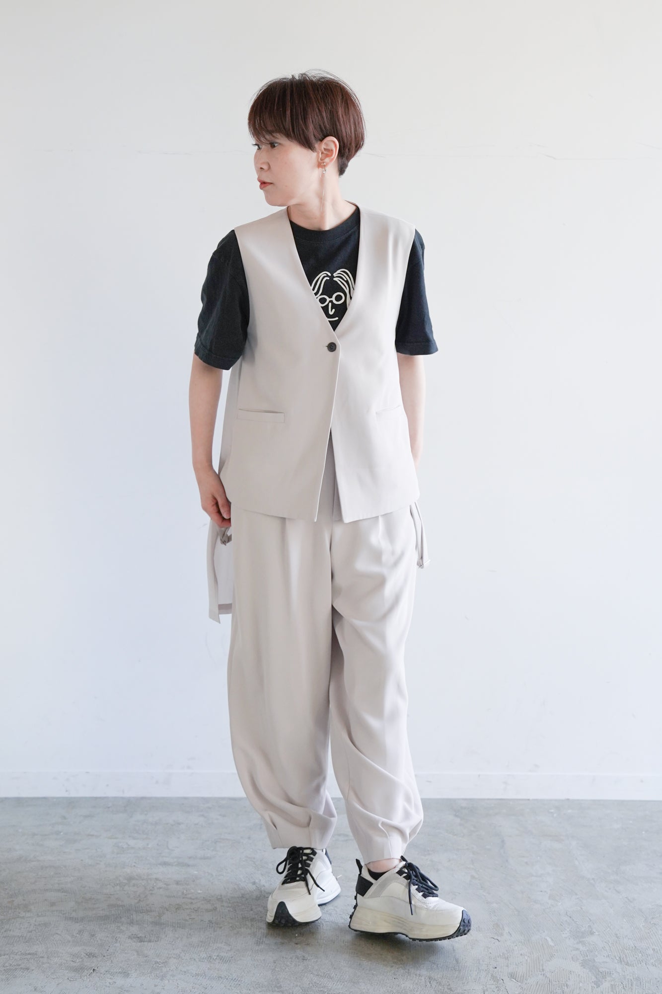後ろシフォンジレ