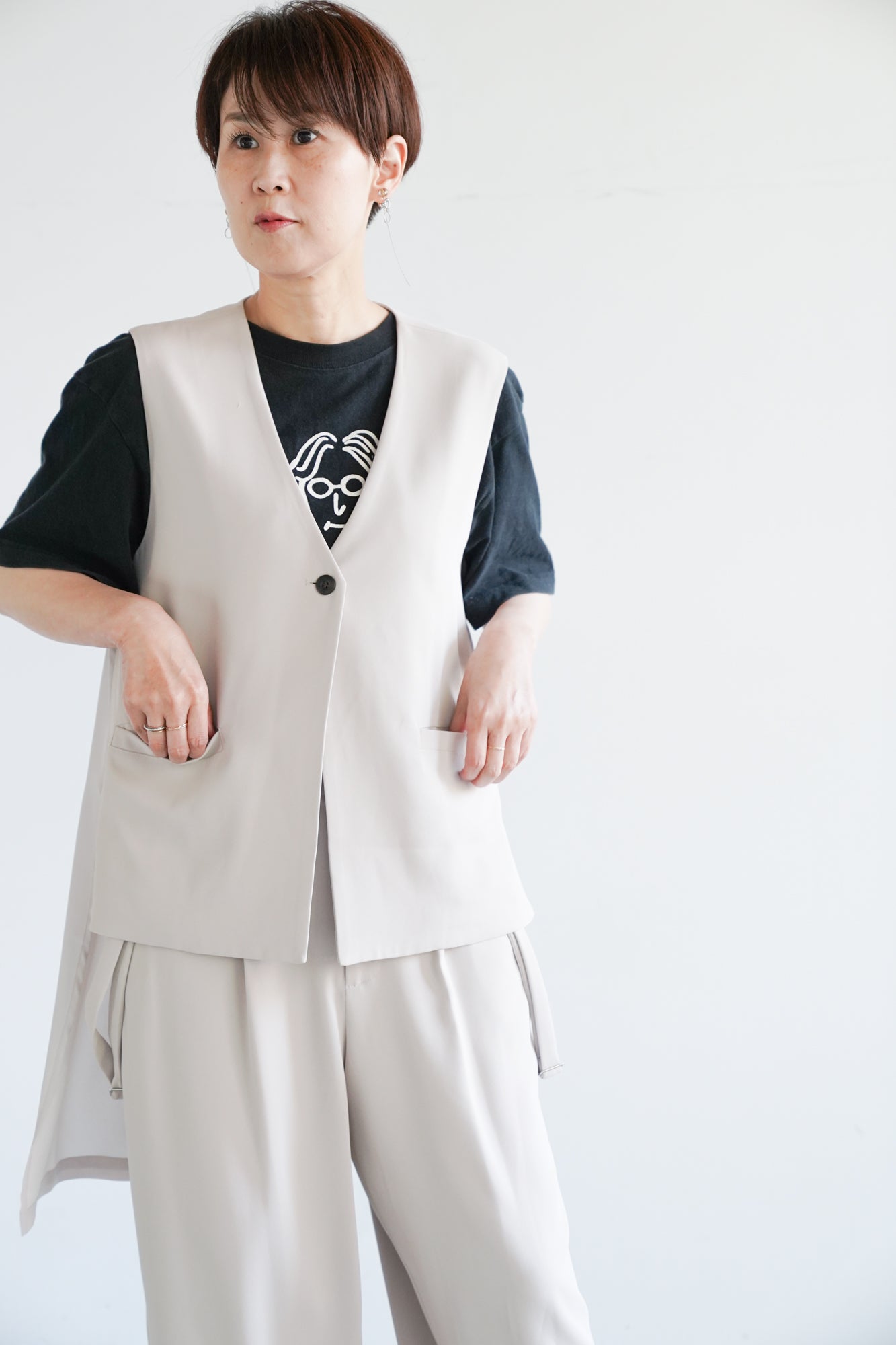 後ろシフォンジレ