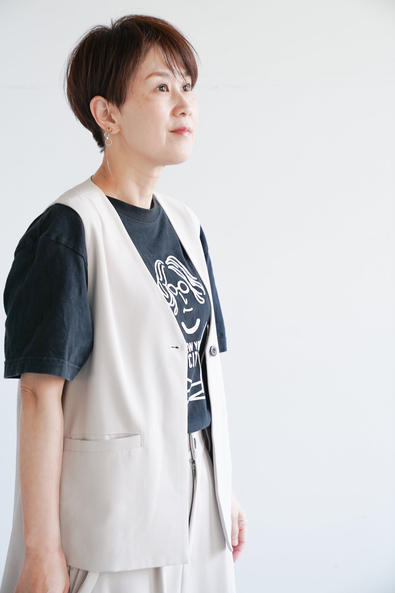 後ろシフォンジレ