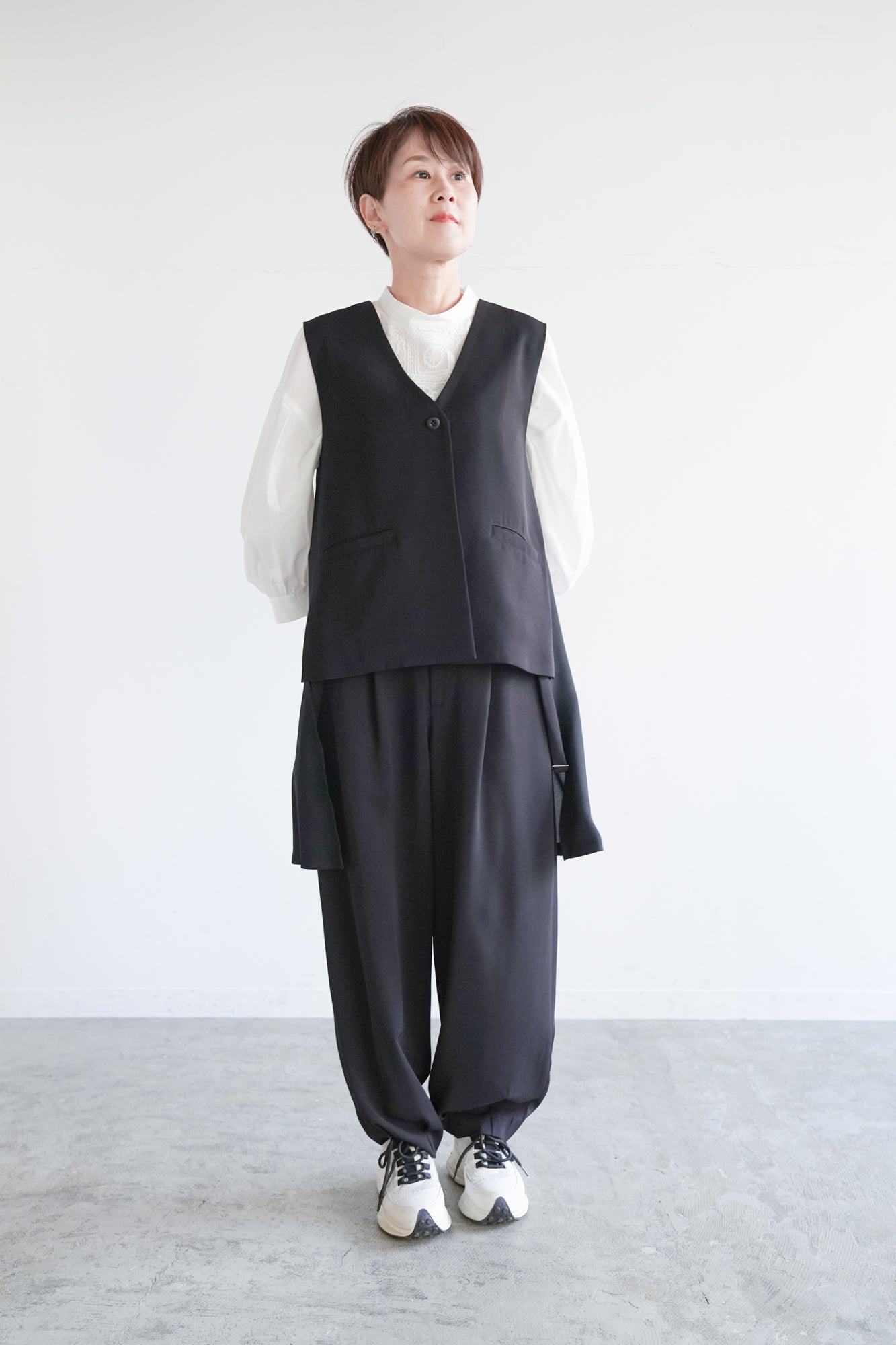 後ろシフォンジレ