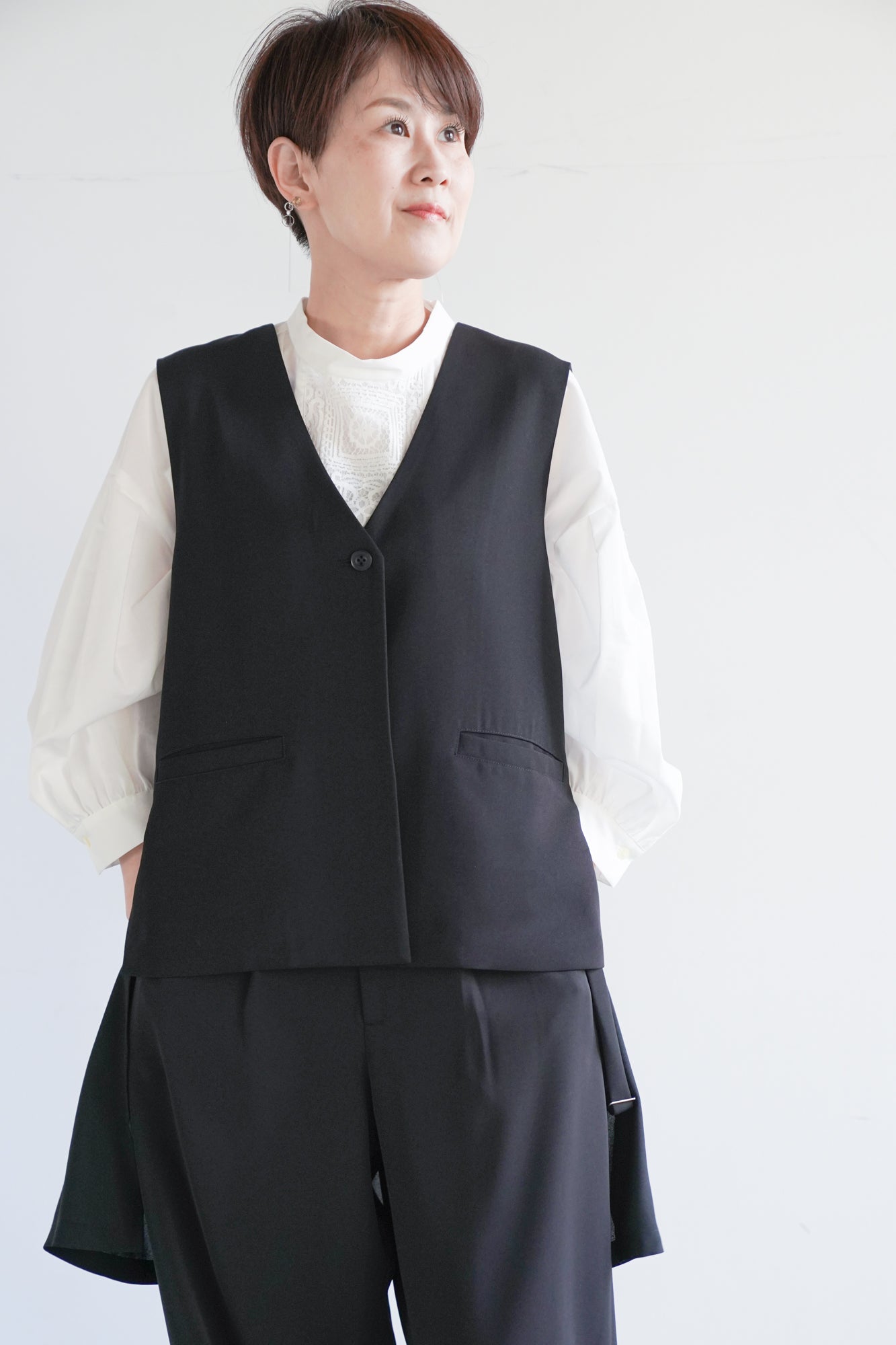 後ろシフォンジレ