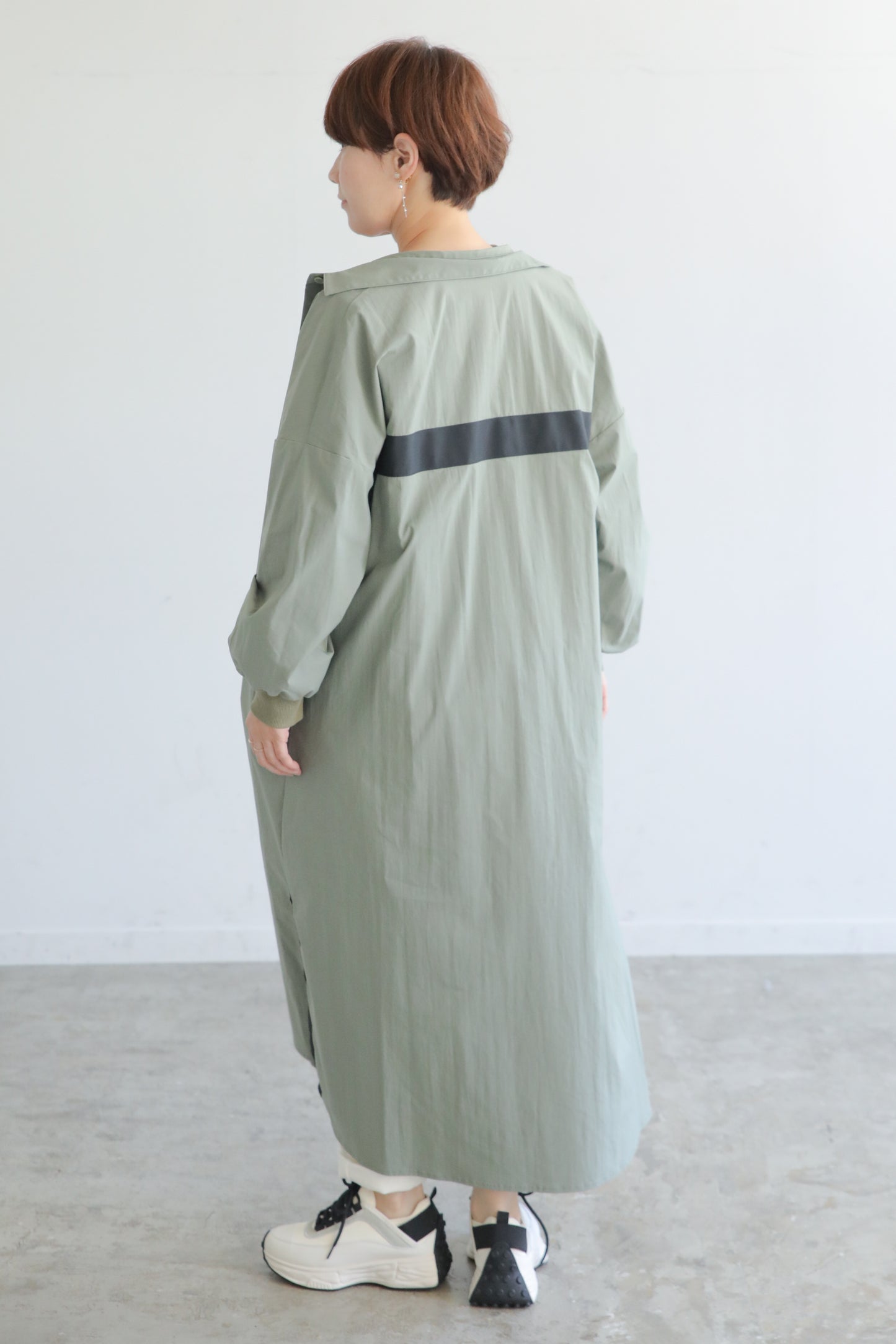 バックラインロングシャツ羽織