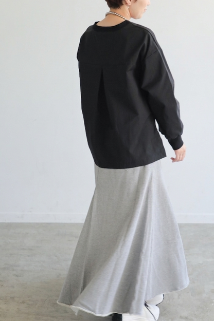 裾ジップスエットスカート