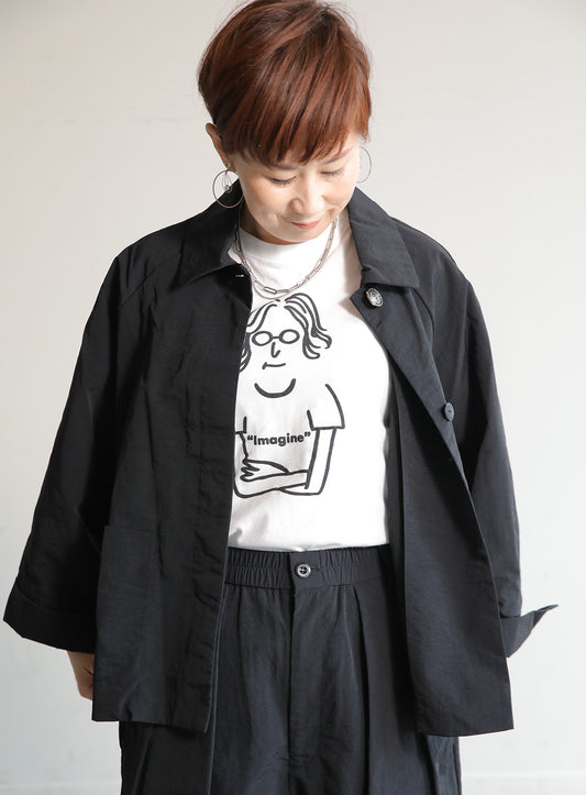 ナイロンステンカラージャケット