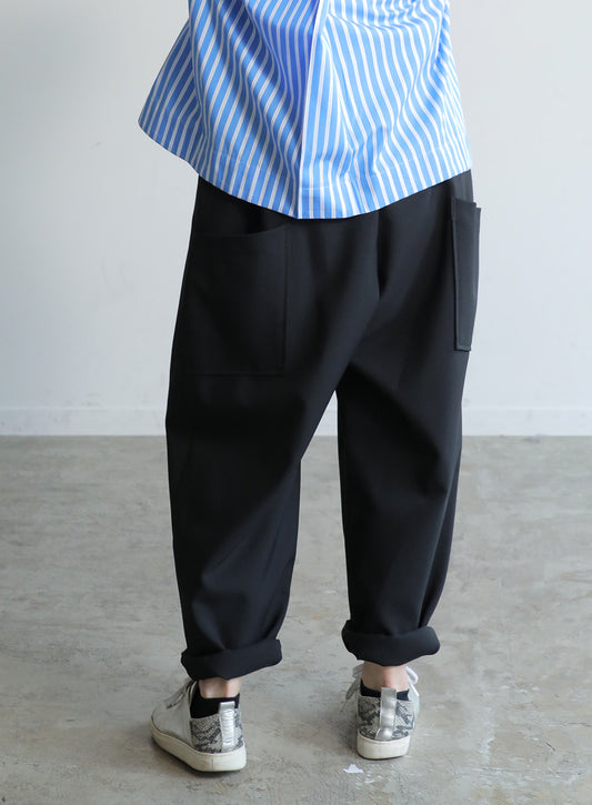 無地カーブパンツ