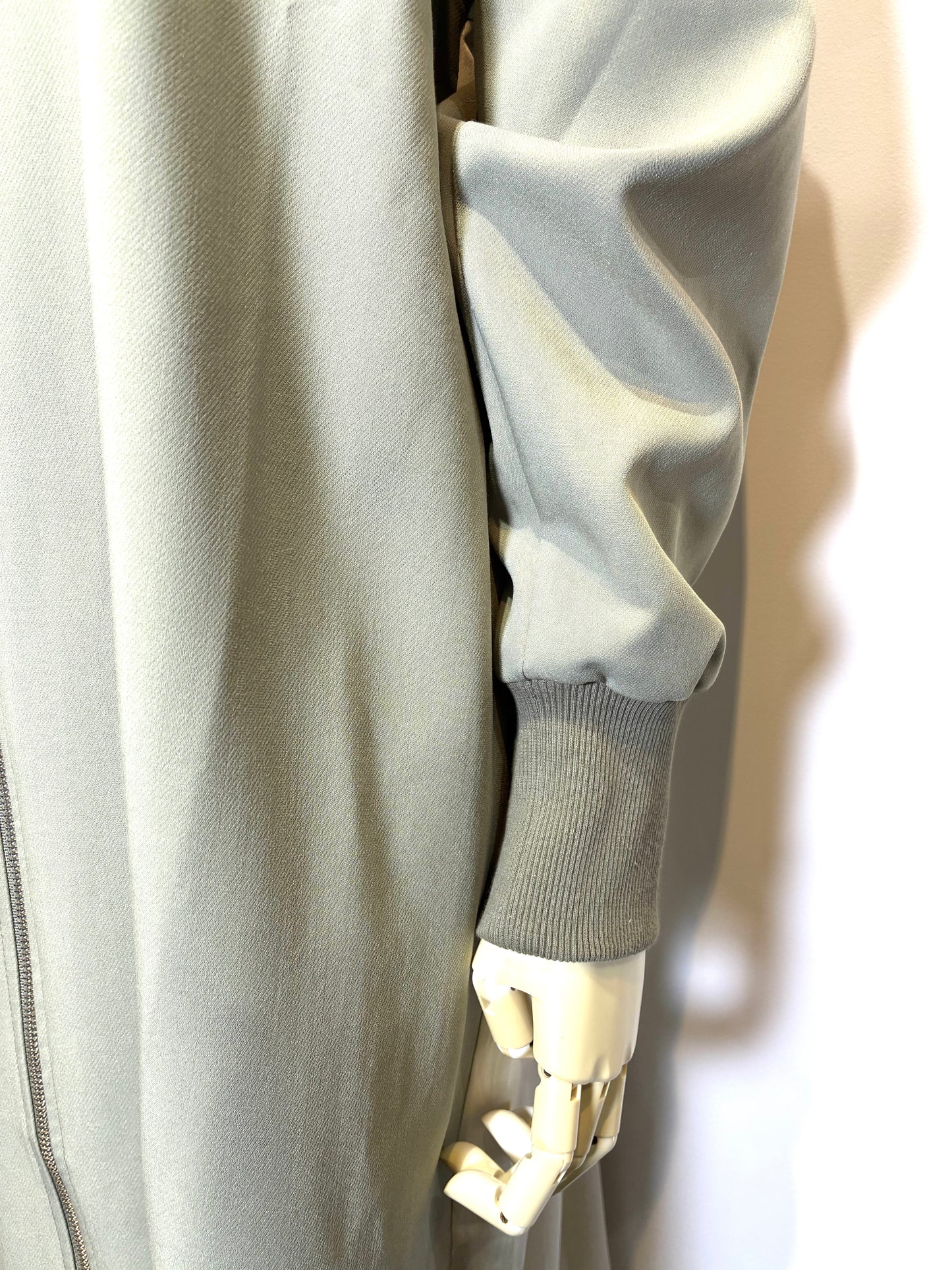 バイカラーロングブルゾン