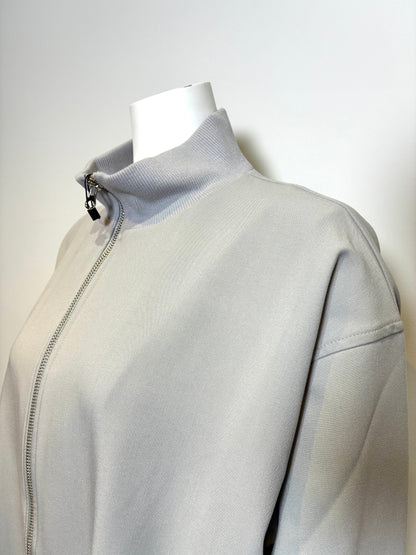 バイカラーロングブルゾン