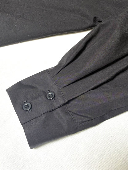 前後タックブラウス