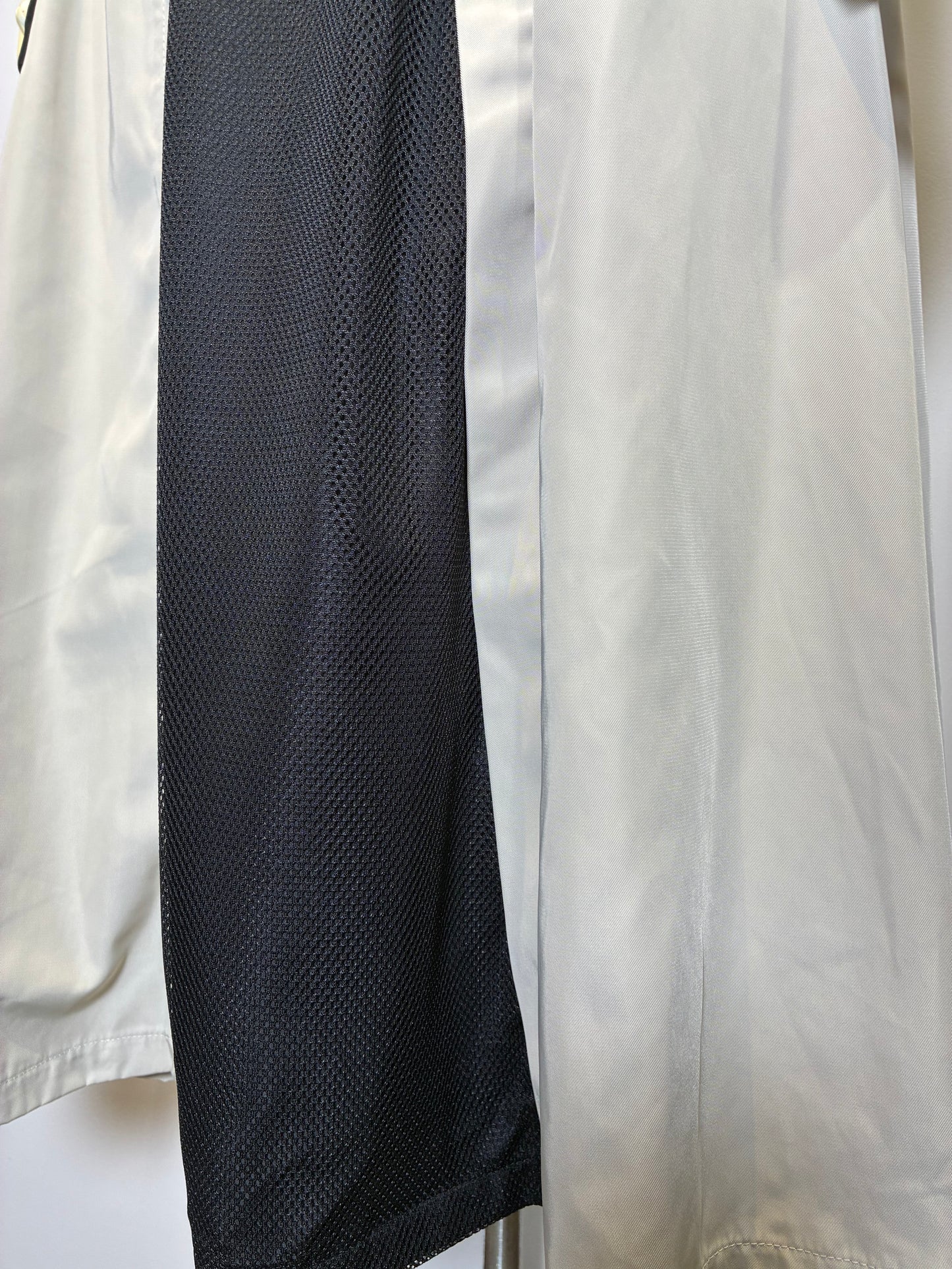 バイカラーハーフジップスカート