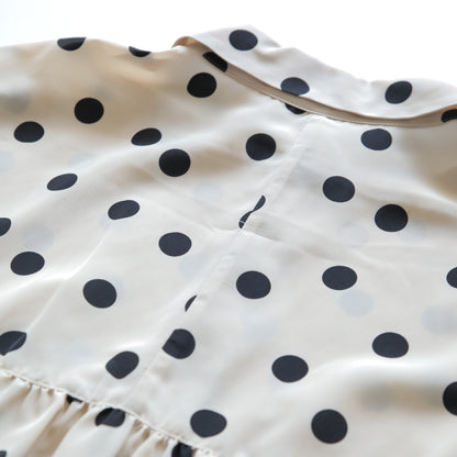 アシンメトリーギャザーブラウス