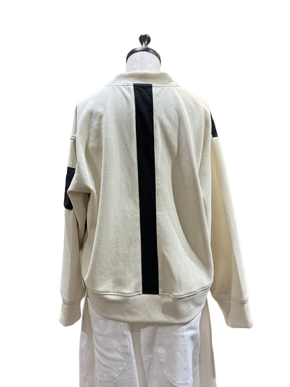 異素材カーデブルゾン